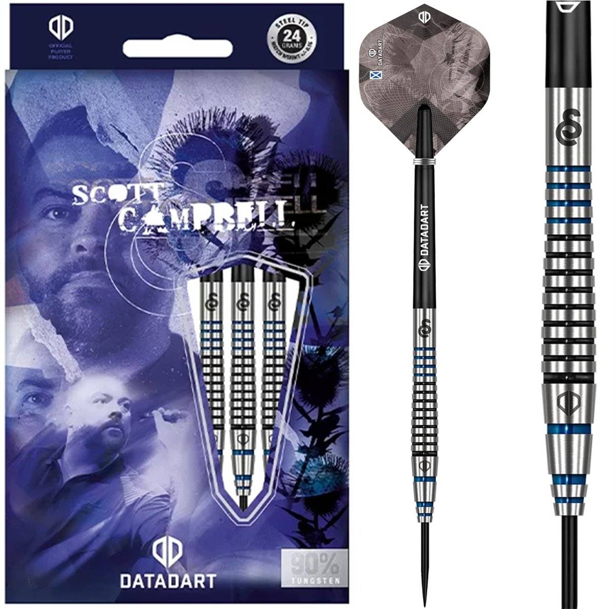Datadart Scott Campbell 90% Steeldarts 22/24 Gramm Steeldarts