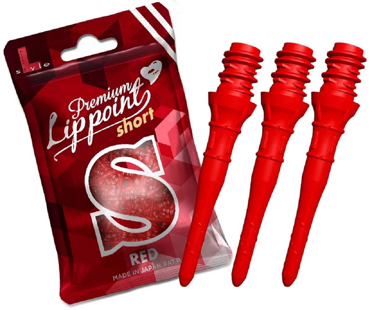 L-Style - Premium Lippoint Short Schwarz Weiß Rot Gelb Soft Dart Spitzen