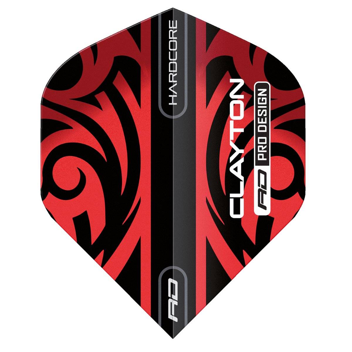 Reddragon Jonny Clayton Hardcore Premium Rot/Schwarz Standard Flights