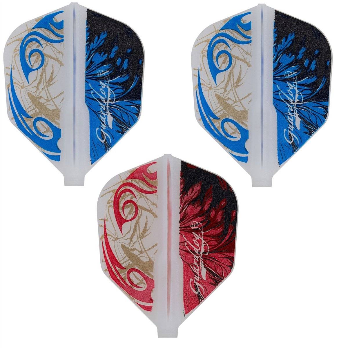 Cosmo Darts Fit Flights Masaki Oshiro 6 Shape Flights