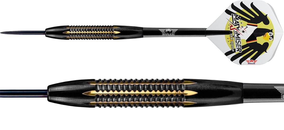 Bull's MAX HOPP Black Brass Steeldarts Maximiser 21 Gramm Steeldarts