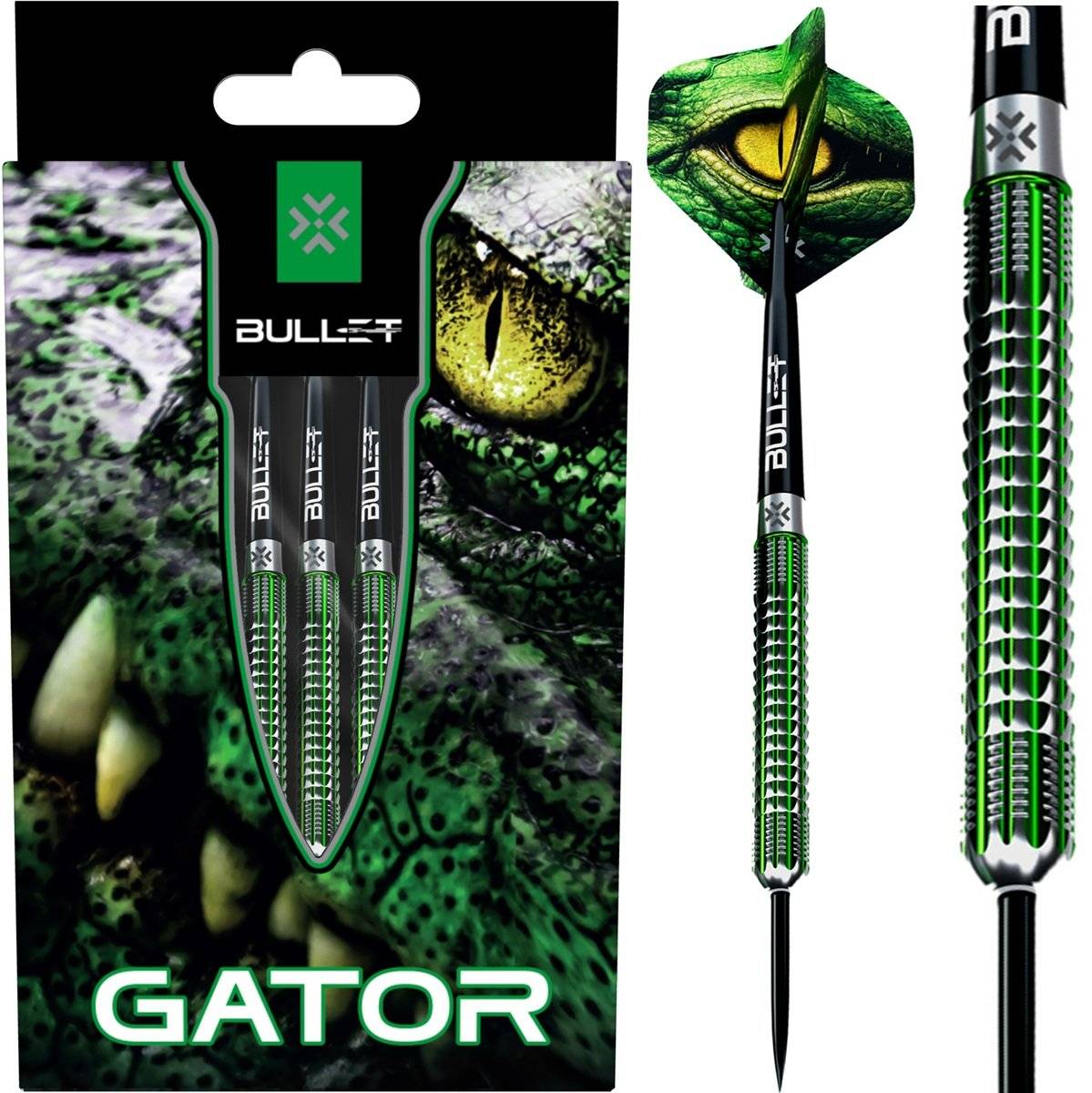 Bullet Gator 90% Steeldarts 22/23/24 Gramm Steeldarts