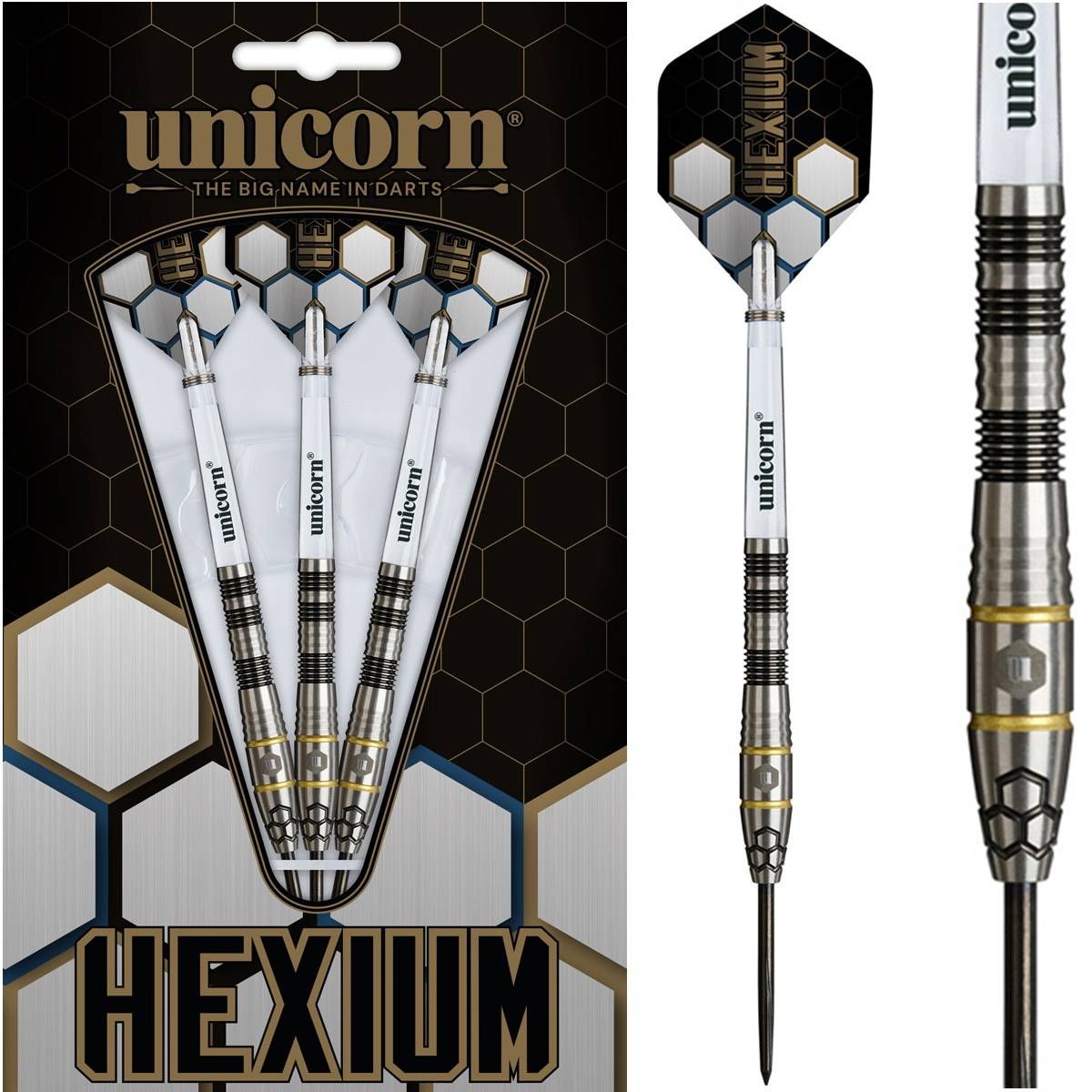 Unicorn Hexium 1 90% Steeldarts 22/24 Gramm Steeldarts