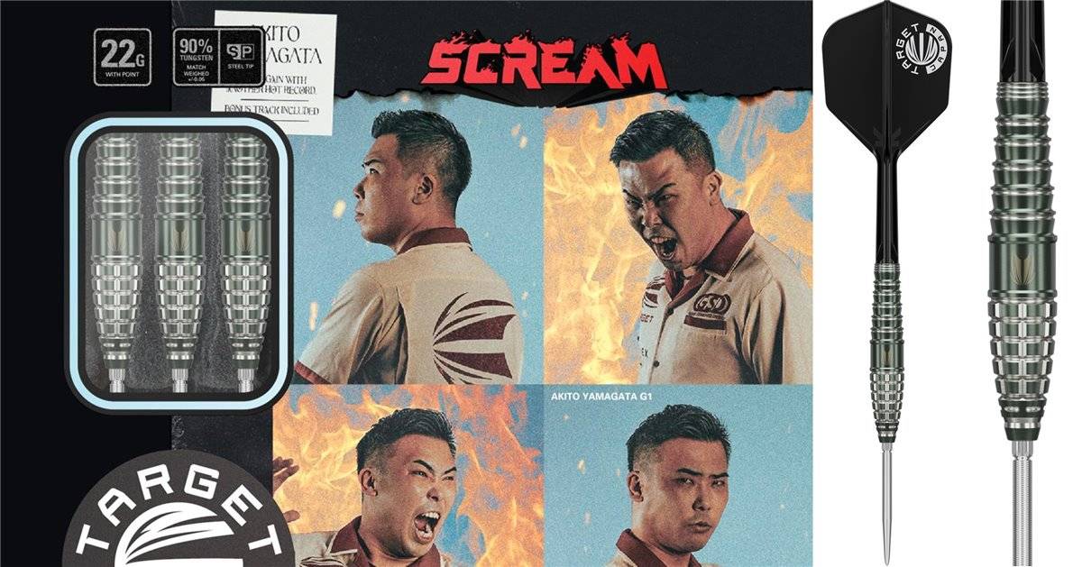 Target Scream G1 Akito Yamagata 90% Swiss Points Steeldarts