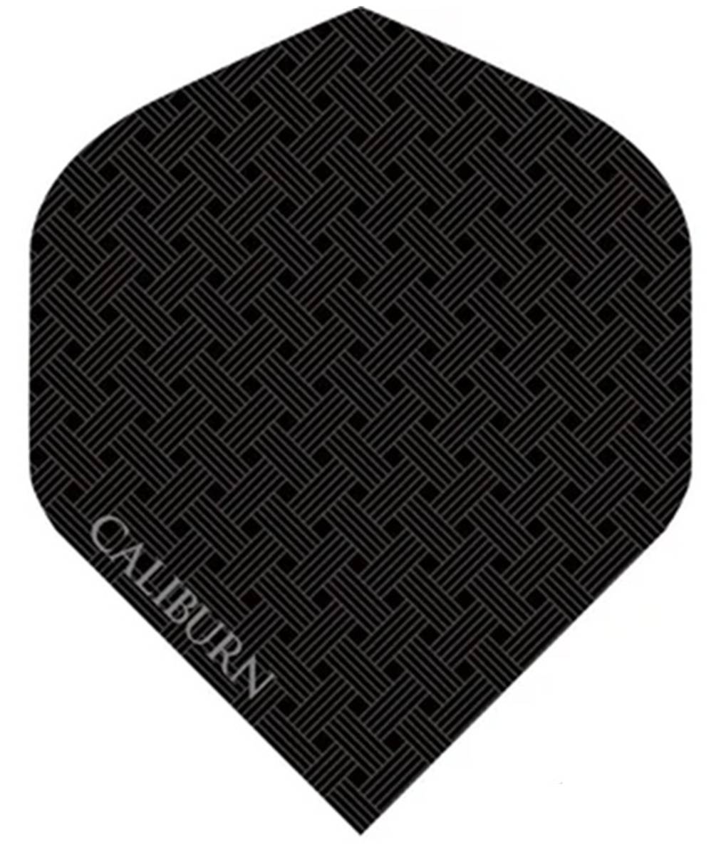 Caliburn Logo Schwarz Dart Flights 100 Micron Standard No2 Flights