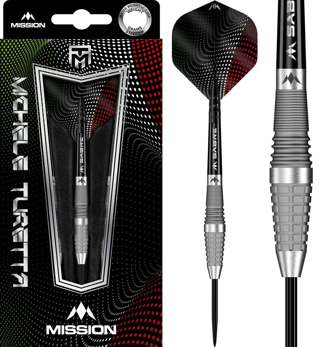 Mission Michele Turetta 90% Steeldarts 21/23 Gramm Steeldarts