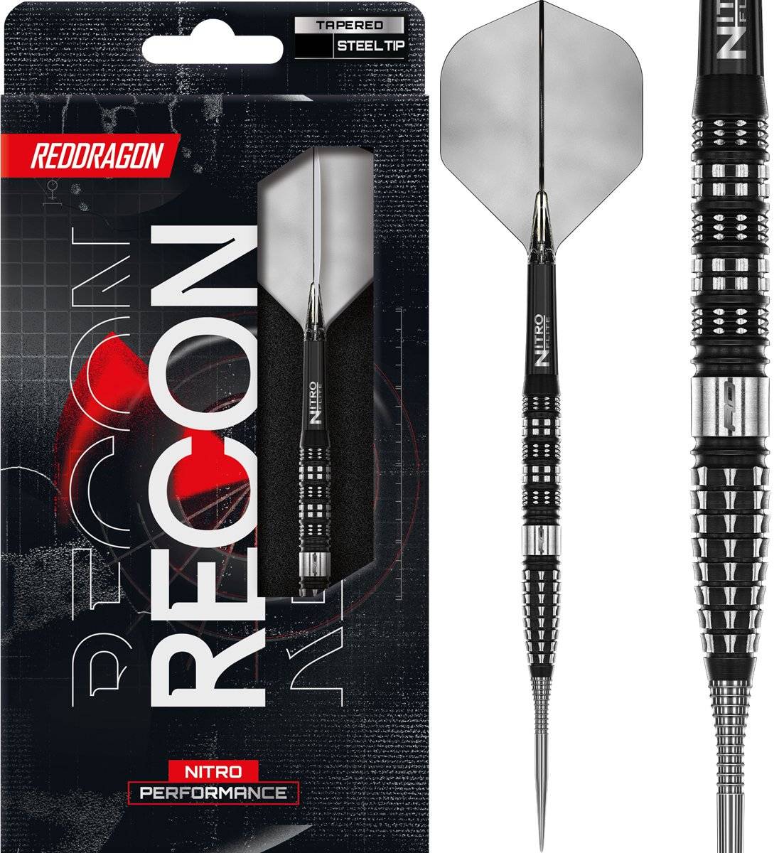 Reddragon Recon Tapered 90% Steeldarts 21/23 Gramm Steeldarts