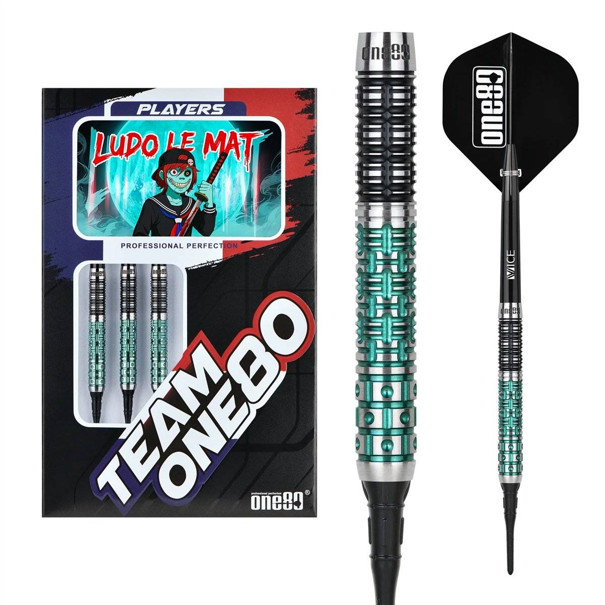 ONE80 Ludo Le Mat Signature Softdart 18 Gramm Softdarts