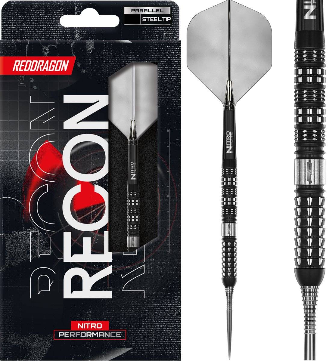 Reddragon Recon Parallel 90% Steeldarts 22/24 Gramm Steeldarts