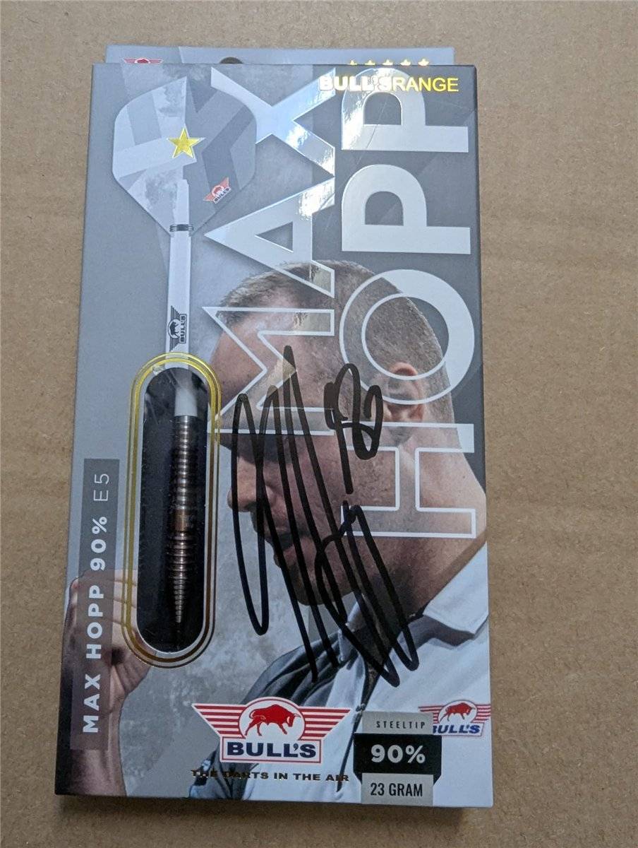 Bull´s Max Hopp E5 90% Steeldarts 23 Gramm mit Autogramm Steeldarts