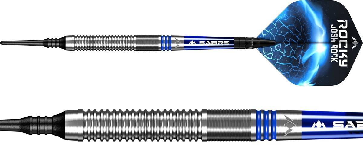 ダーツ MISSION DARTS Josh Rock 2BA 18g Mission Josh Rock Darts v2 - Soft Tip - 95% - Rocky - Silver