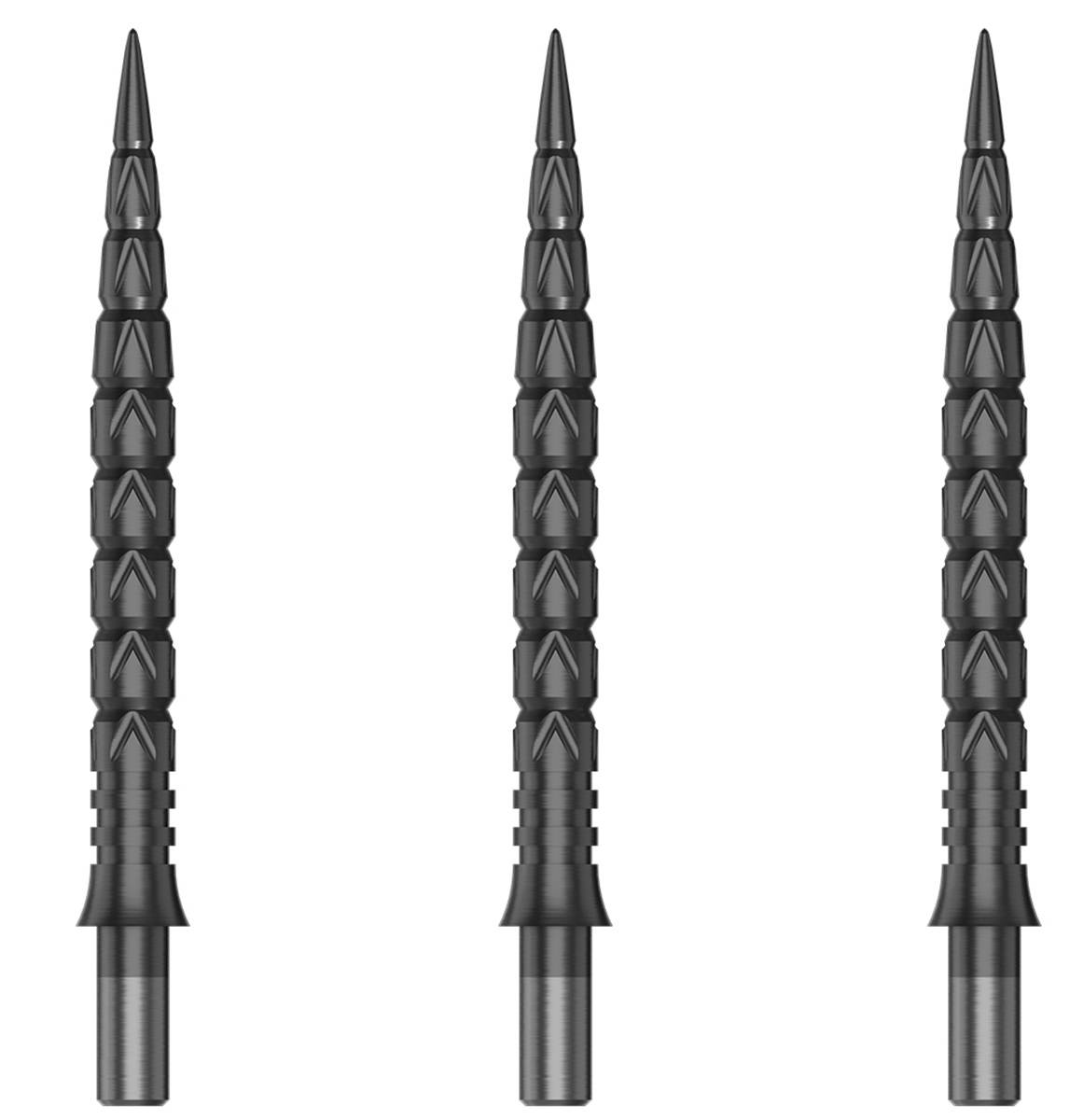 Cuesoul Touch Point 2 Steel Tip Points V Cuts Gun Grey Steelspitzen