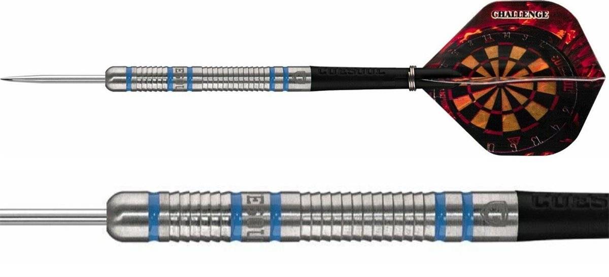 B-Ware Verpackung defekt Cuesoul Challenge Shark Blau 85% Steeldarts 22 Gramm Steeldarts