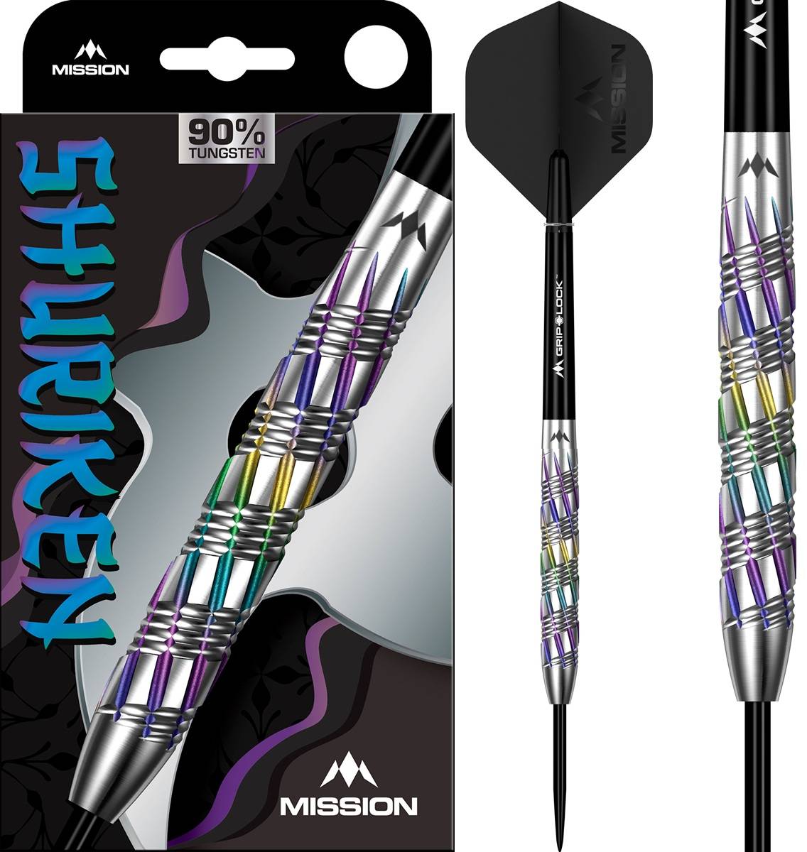 Mission Shuriken 90% Steeldarts 22/24 Gramm Steeldarts