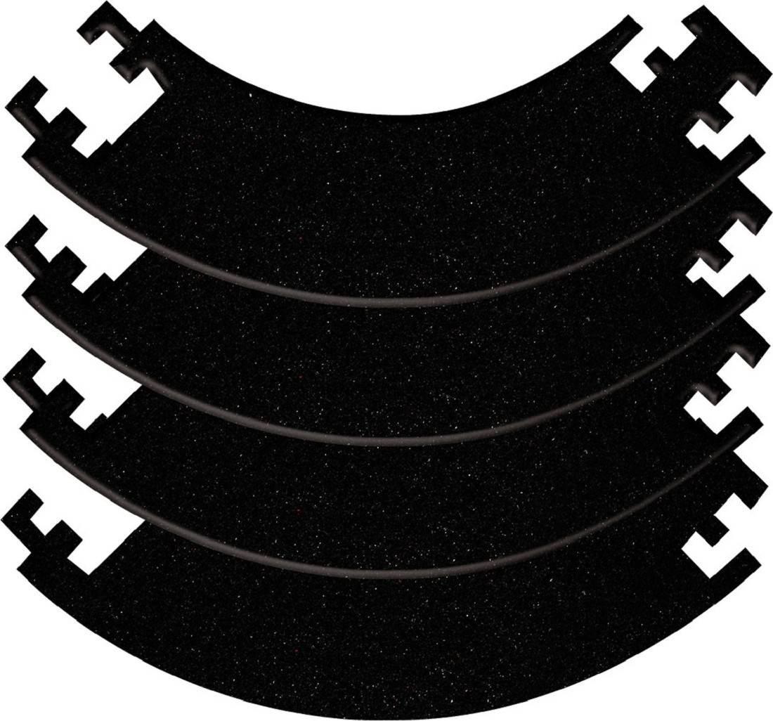 4 tlg. Bull's Quarterback Surround schwarz rot creme Dart Wandschutz