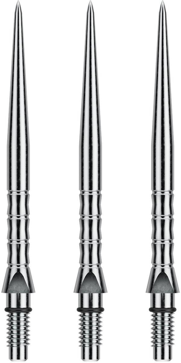 Winmau Switch Points Wave 26/30/40 mm Silber/Schwarz Wechselspitzen
