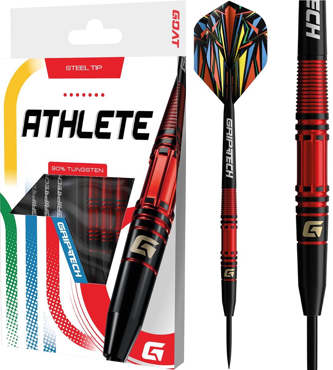 GOAT Athlete Red 90% Steeldarts 21,5/23,5 Gramm Steeldarts