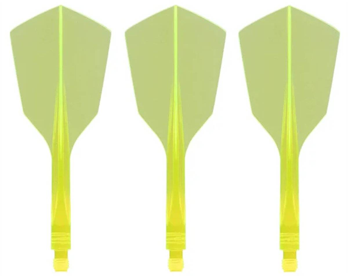 Condor Dart Flights Shafts AXE 120 Gelb Transparent Narrow Flights