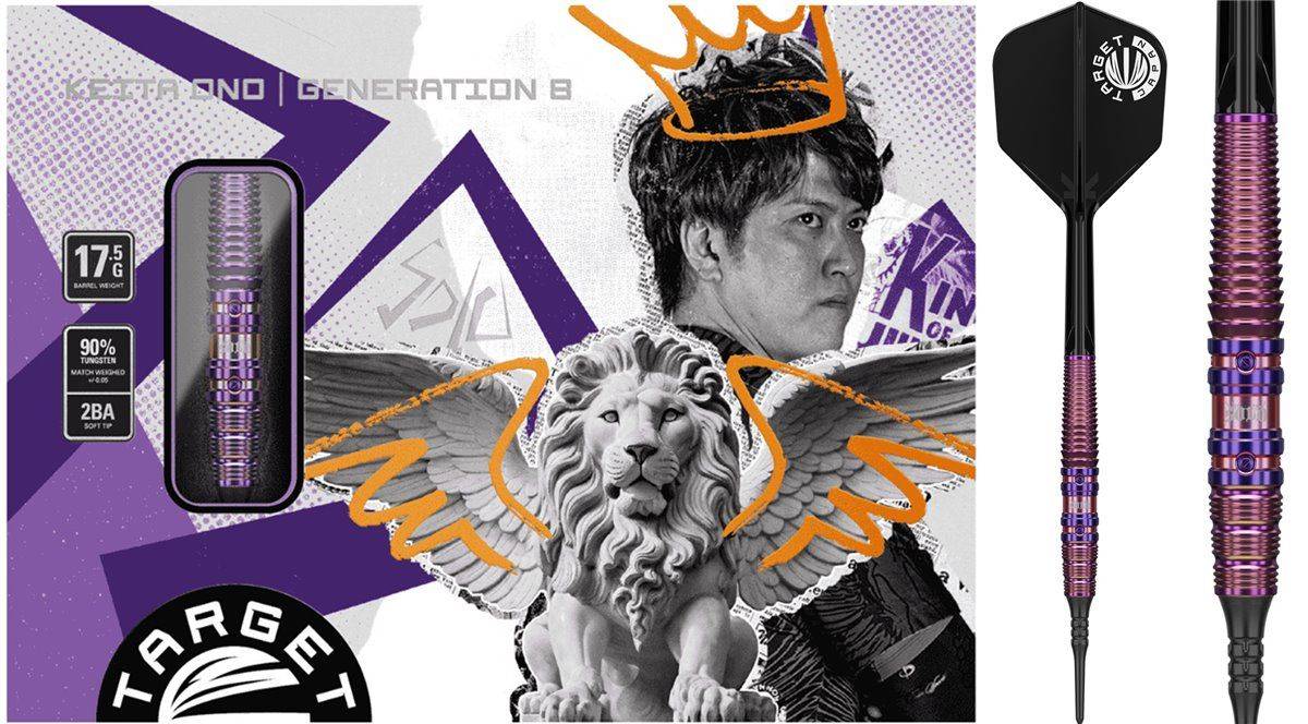 Target Keita Ono Solo Gen 8 G8 Softdarts 17,5 Gram Softdarts