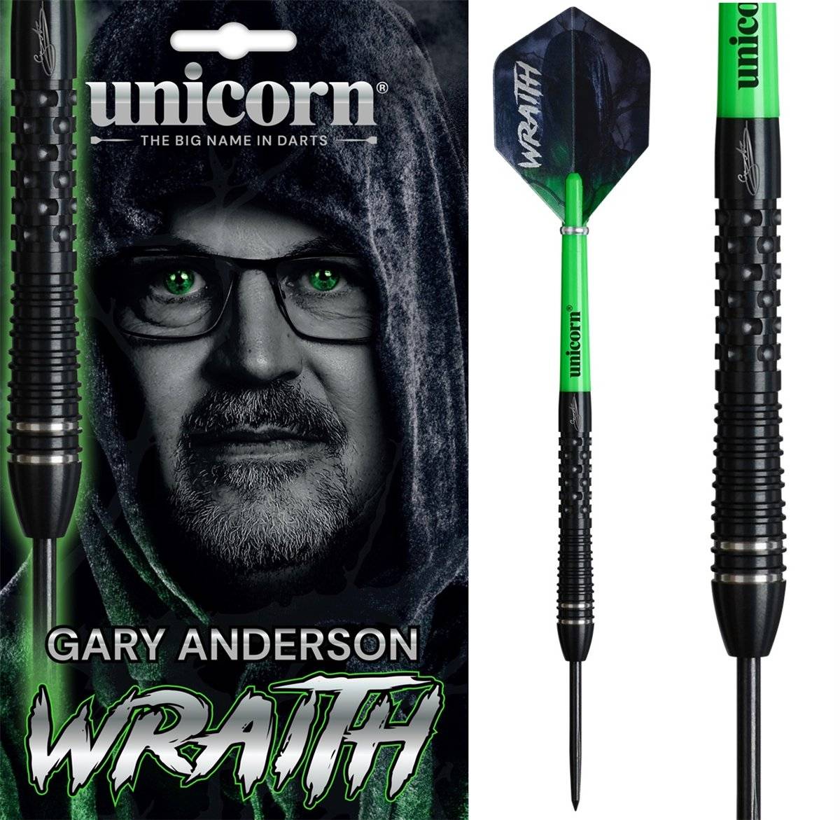 Unicorn Wraith Gary Anderson P6 90% Steeldarts 21/22/23/24/25 Gramm Steeldarts
