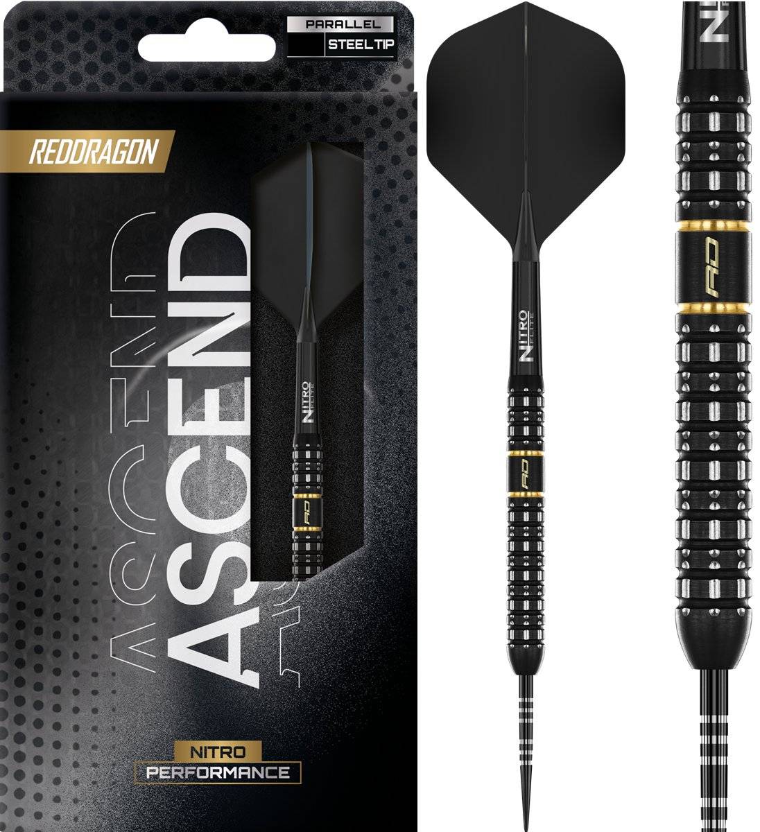Reddragon Ascend Parallel 90% Steeldarts 22/23/24 Gramm Steeldarts
