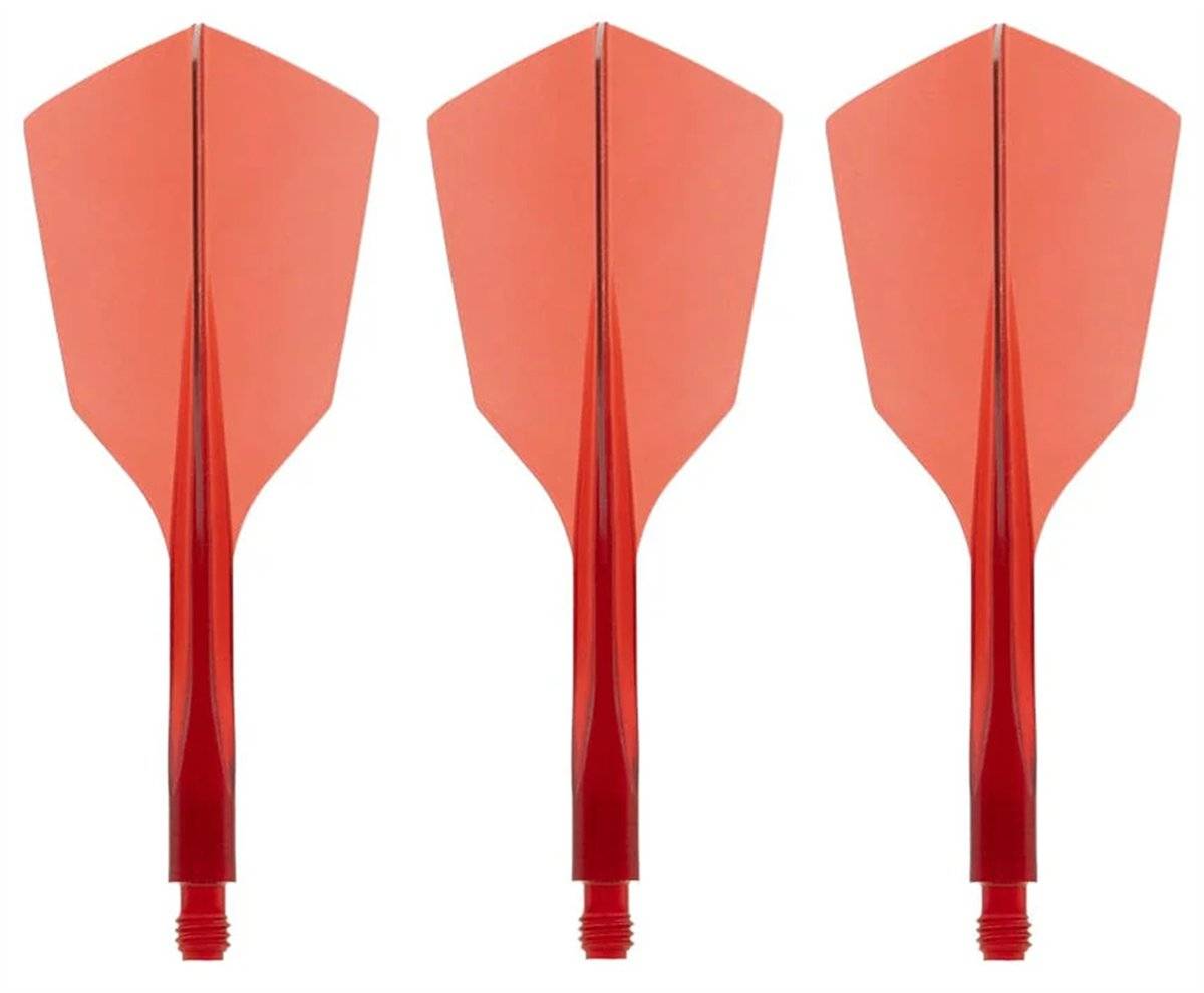 Condor Dart Flights Shafts AXE 120 Rot Transparent Narrow Flights