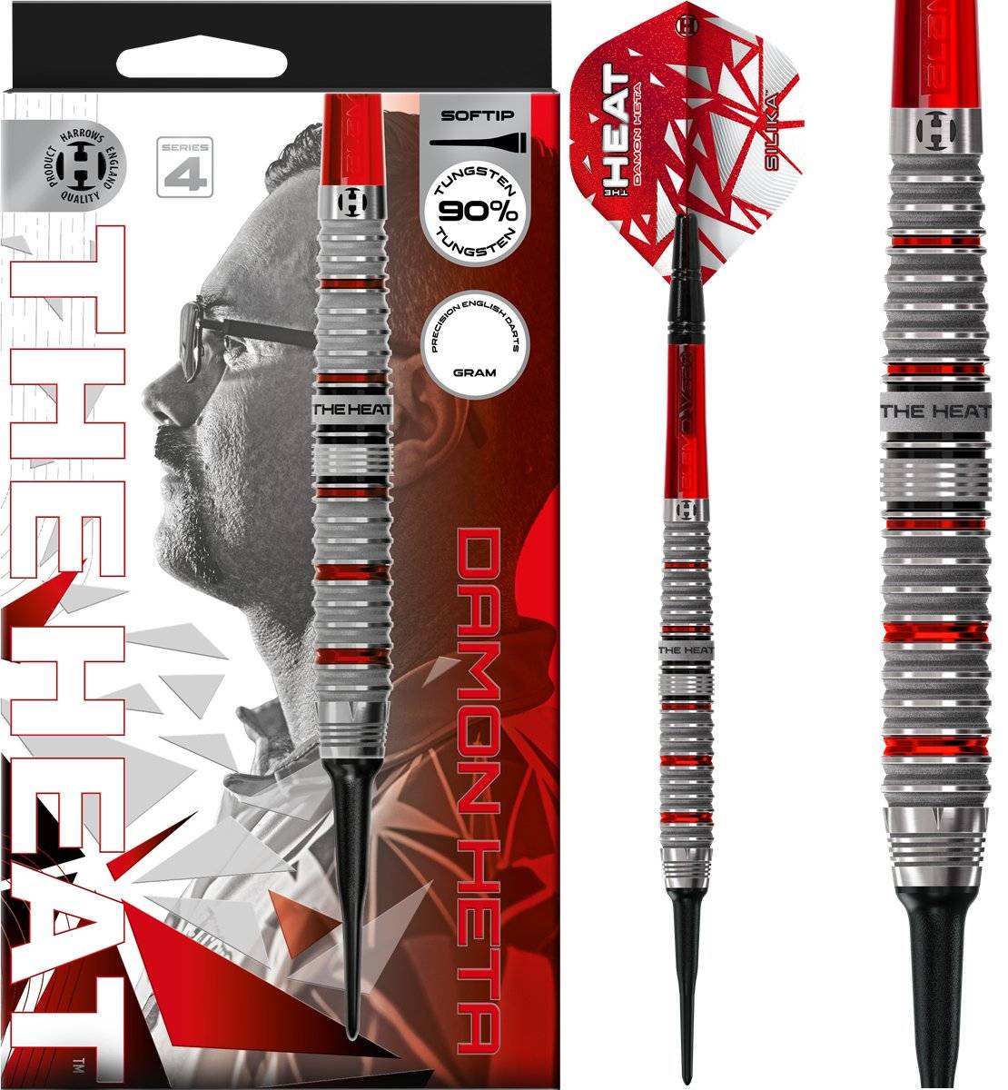 Harrows Damon Heta G4 90% Softdarts 18/20 Gramm Softdarts