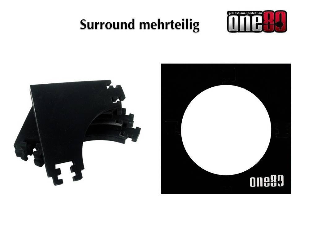 4 tlg. Dart Surround Wandschutz schwarz Quadratisch Wandschutz