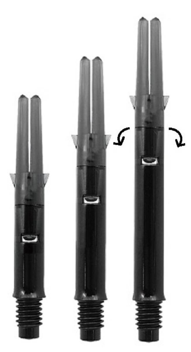 L-Style Dart Schafts Silent Straight Spinners Spin-Effekt Shafts