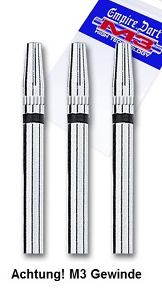 Redor-Stem-Set EMPIRE Dart M3 Alu Long Silver Shafts