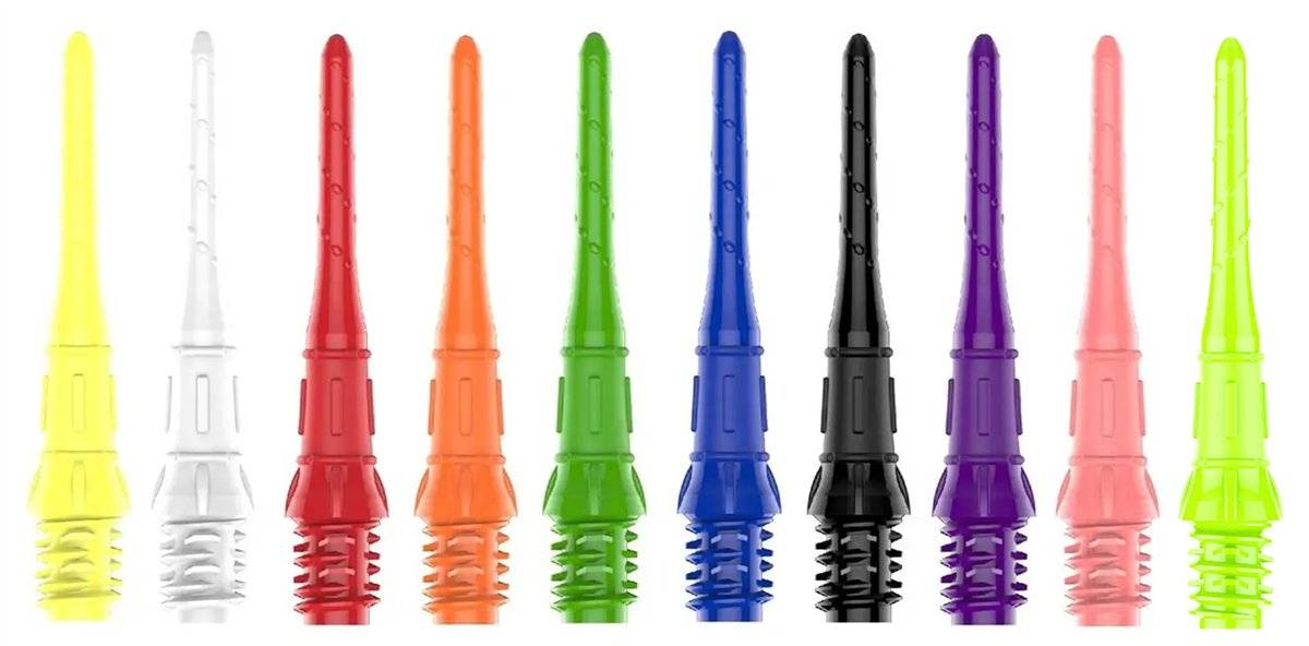 L-Style - Premium Lippoint Schwarz Weiß Rot Gelb Blau Soft Dart Spitzen