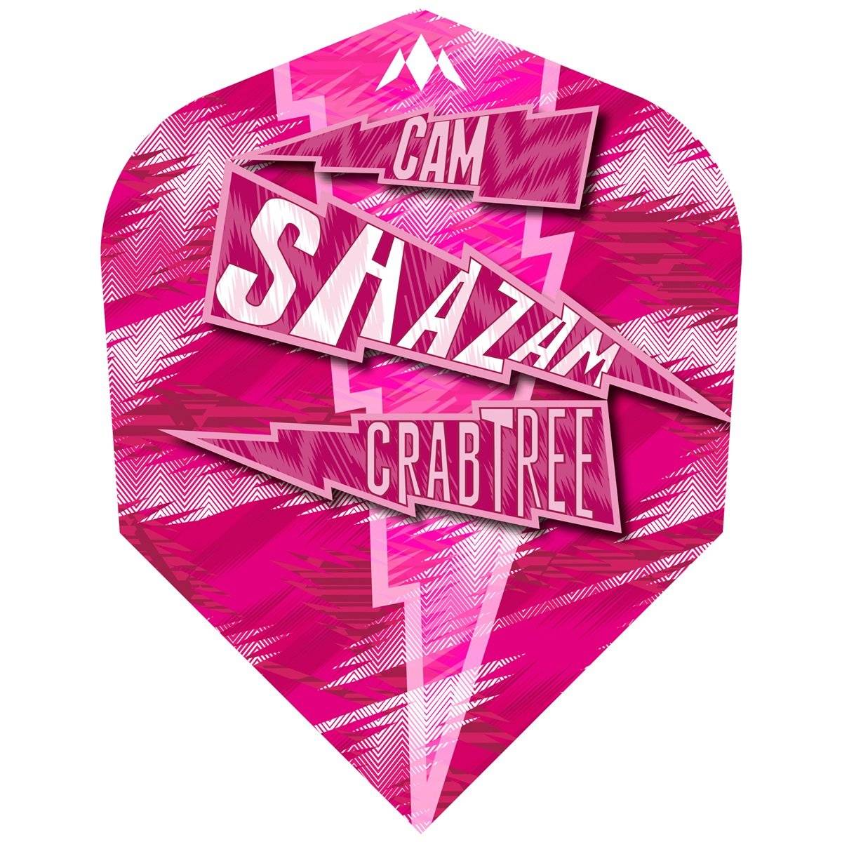 Mission Solo Cam Crabtree Pink Dart Flights 100 Micron Shape No6 Flights