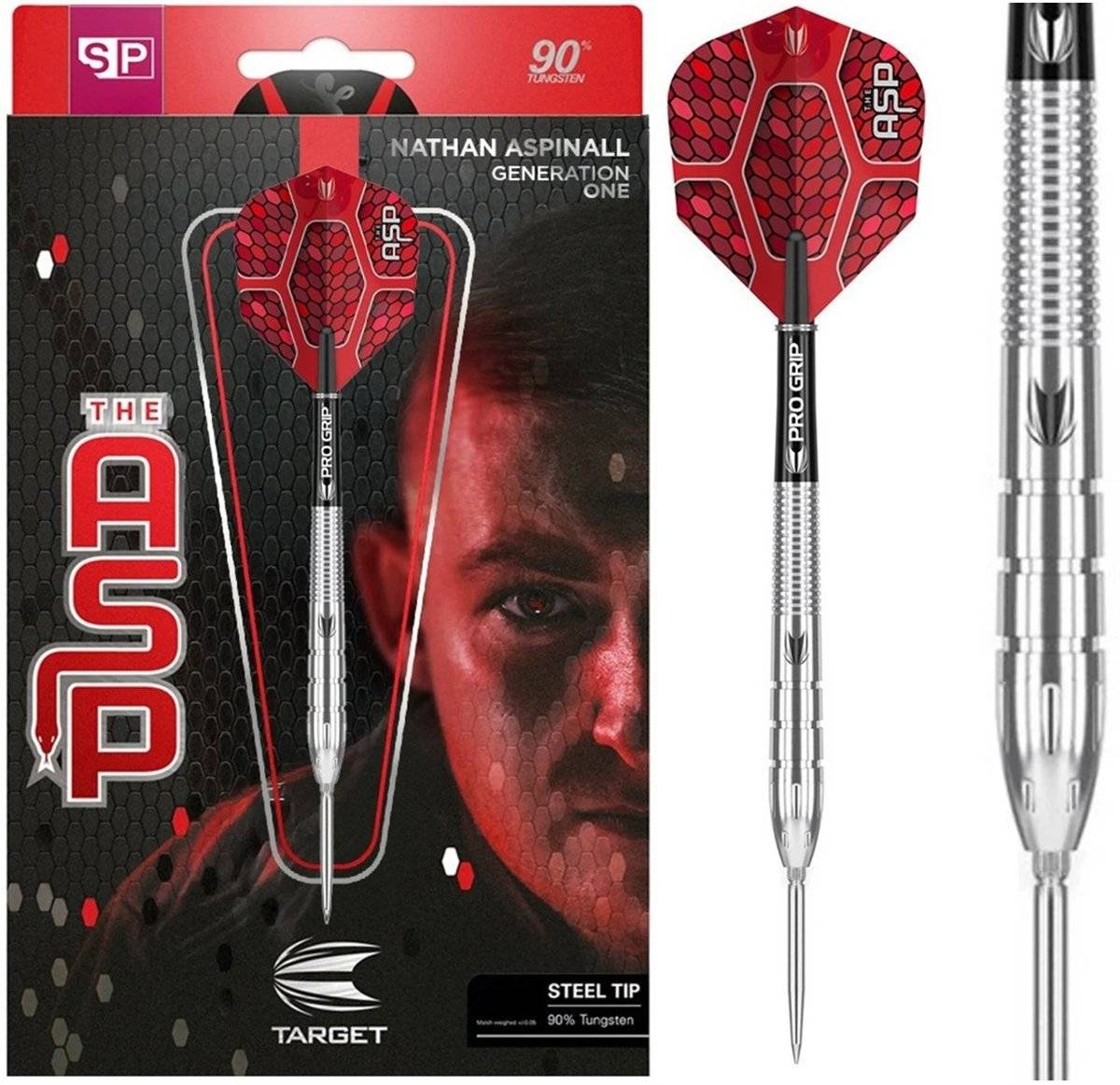 Target Nathan Aspinall G1 Swiss Point 90% Steeldarts 22/24/26 Gram
