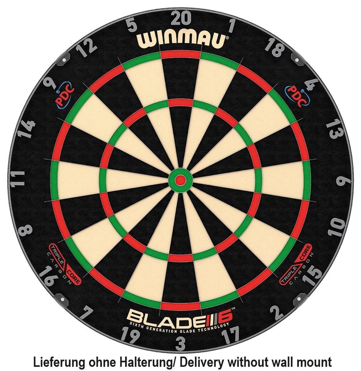 B-Ware WINMAU Dartboard Blade 6 Triple Core ohne Wandhalterung Bristle Board