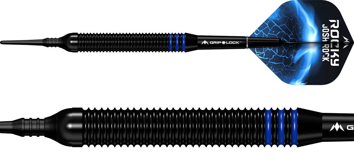 Mission Josh Rock Black & Blue Brass Softdarts 18 Gramm Steeldarts