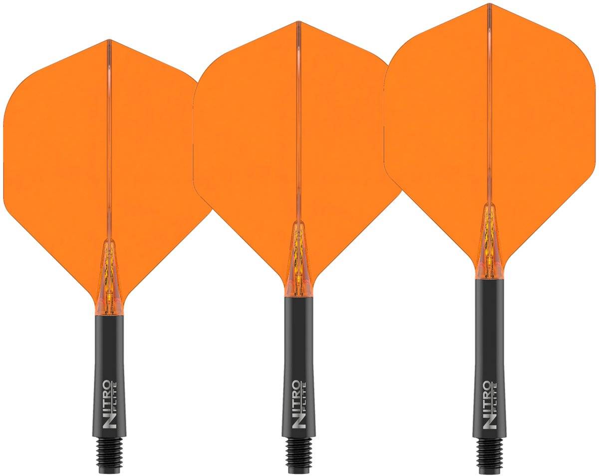 RedDragon Nitro Flite Integrated Flight/Shaft Schwarz Standard Shafts