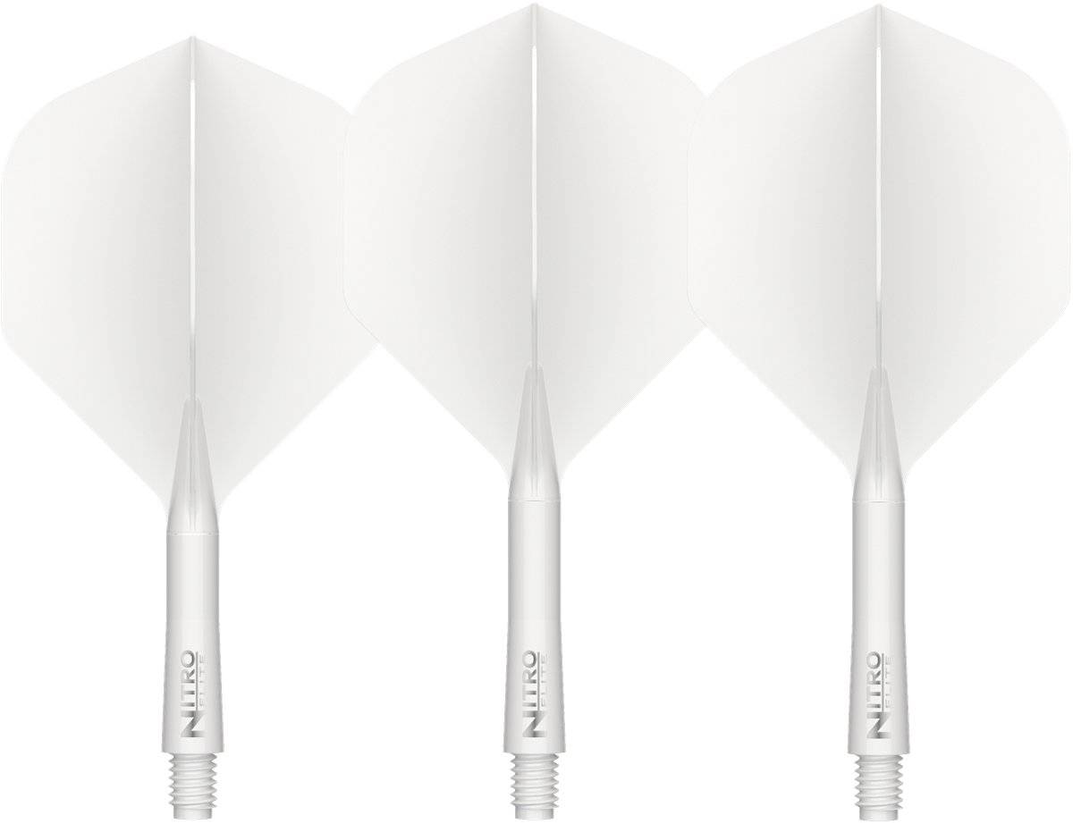 RedDragon Nitro Flite Integrated Flight/Shaft Weiß Standard Shafts