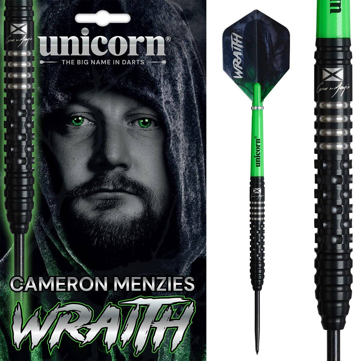 Unicorn Wraith Cameron Menzies 90% Steeldarts 21/23/25 Gramm Steeldarts