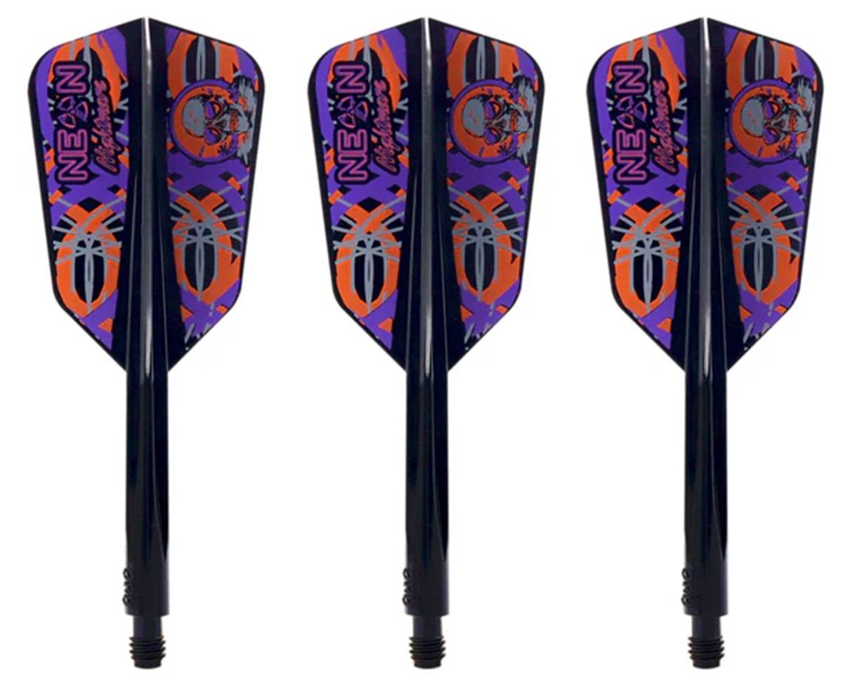 Condor Dart Flights Shafts AXE Stowe Buntz Neon Nightmare 3 Slim Flights