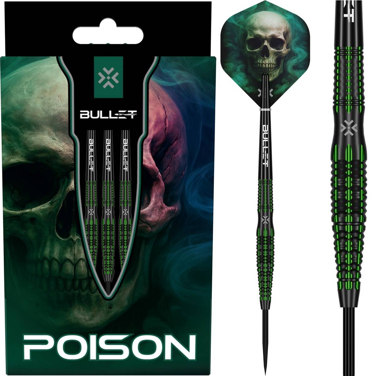 Bullet Poison 90% Steeldarts 22/24/26 Gramm Steeldarts