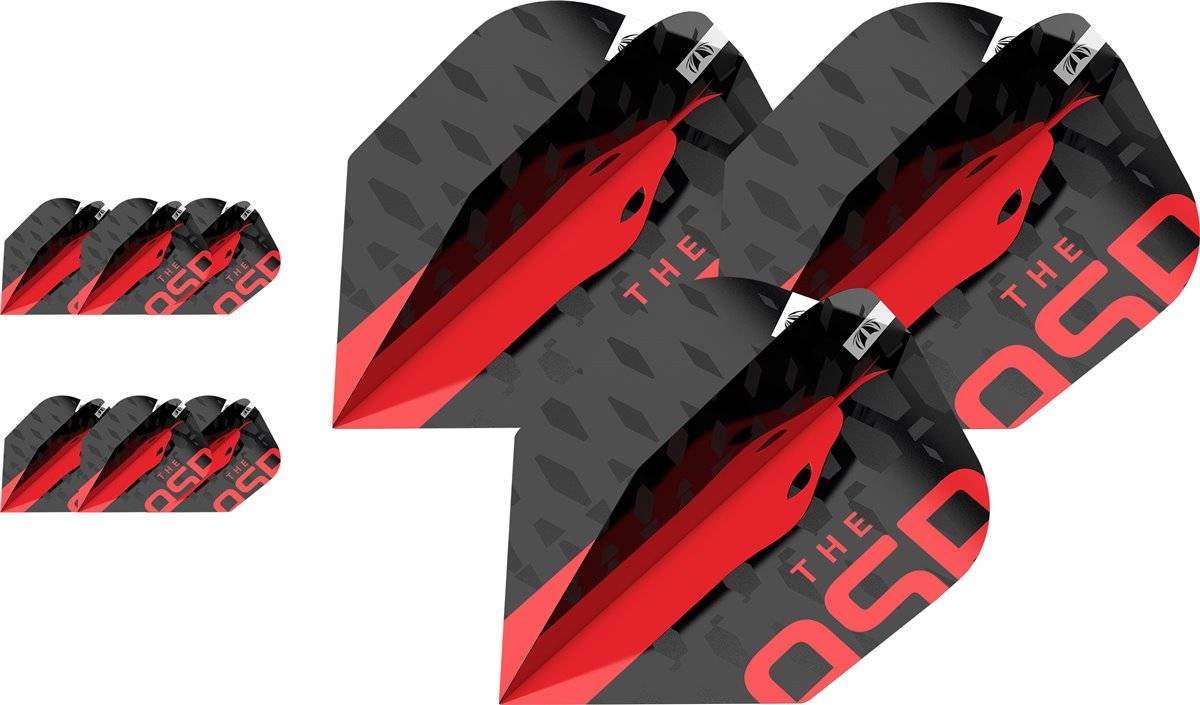 Target 3 Set Pro Ultra Rot Flights NO6 Nathan Aspinall ASP 2023 Flights