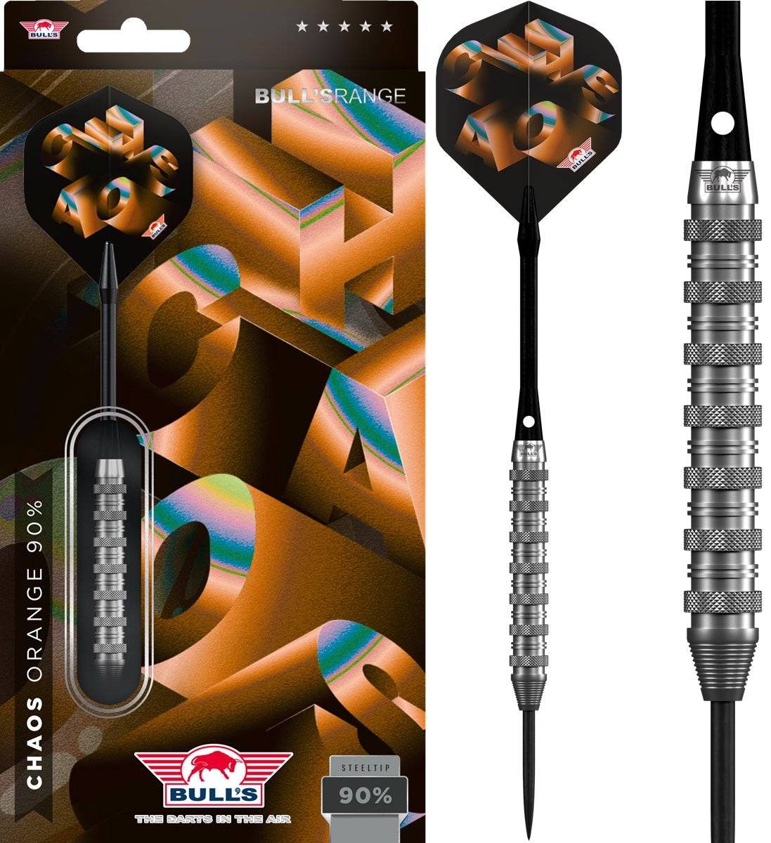 Bull´s Chaos Orange 90% Steeldarts 21/23/25 Gramm Steeldarts