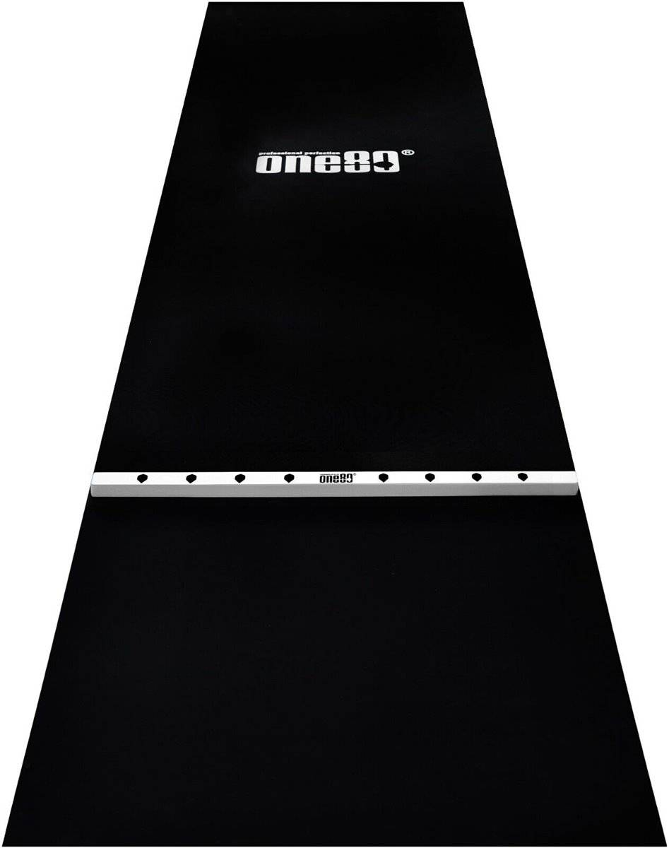 ONE80 Schwere Gummi Dart Matte Teppich mit Oche 300x62/90 cm Dart Schutzmatte
