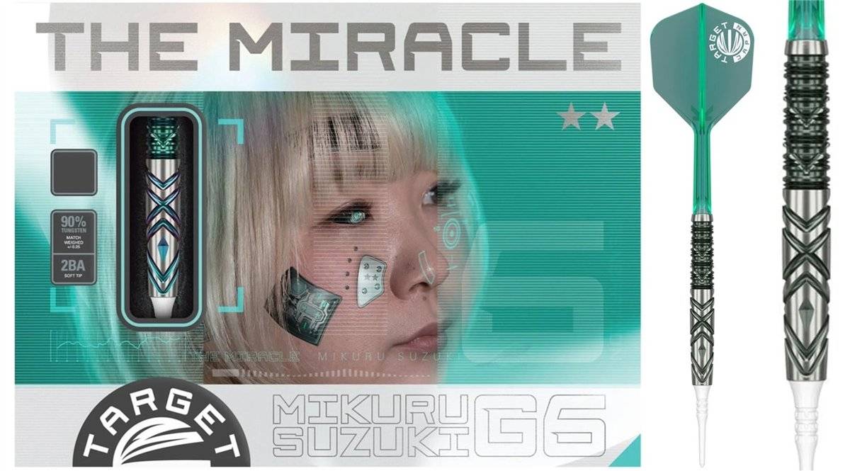 Target Mikuru Suzuki The Miracle G6 Lite 90% Softdarts 19 Gramm