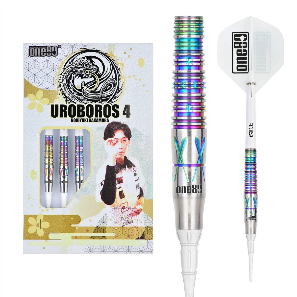 ONE80 Noriyuki Nakamura V4 Signature Softdart 19 Gramm Softdarts