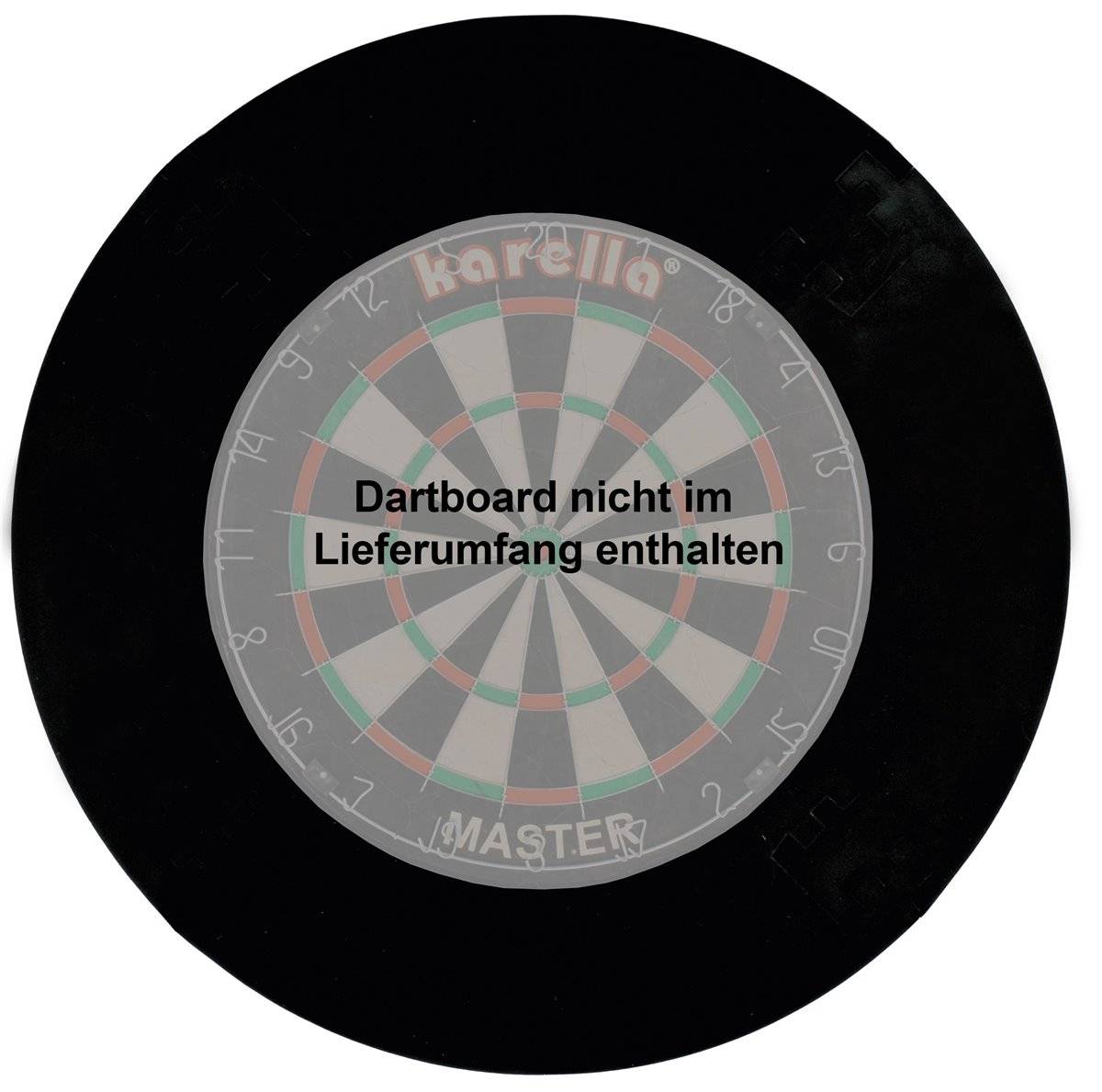 4-part dart catch ring Black Steel Dartscheibe Auffangring