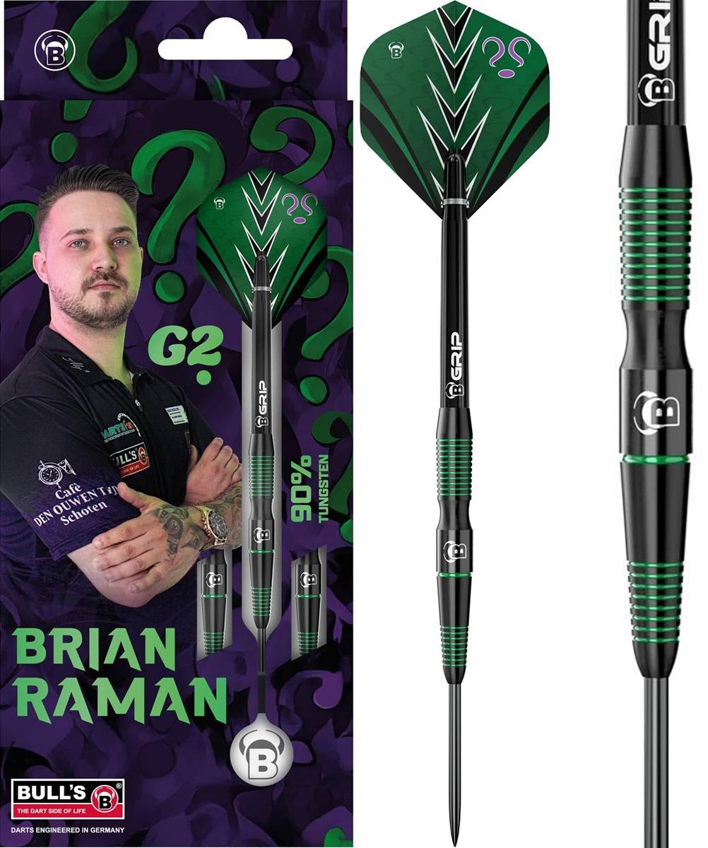 Bull´s Brian Raman G2 90% Steeldarts 22/24/26 Gramm Steeldarts
