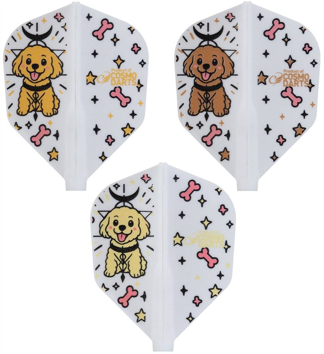 Cosmo Darts Fit Flights Terry Tan Shape Flights