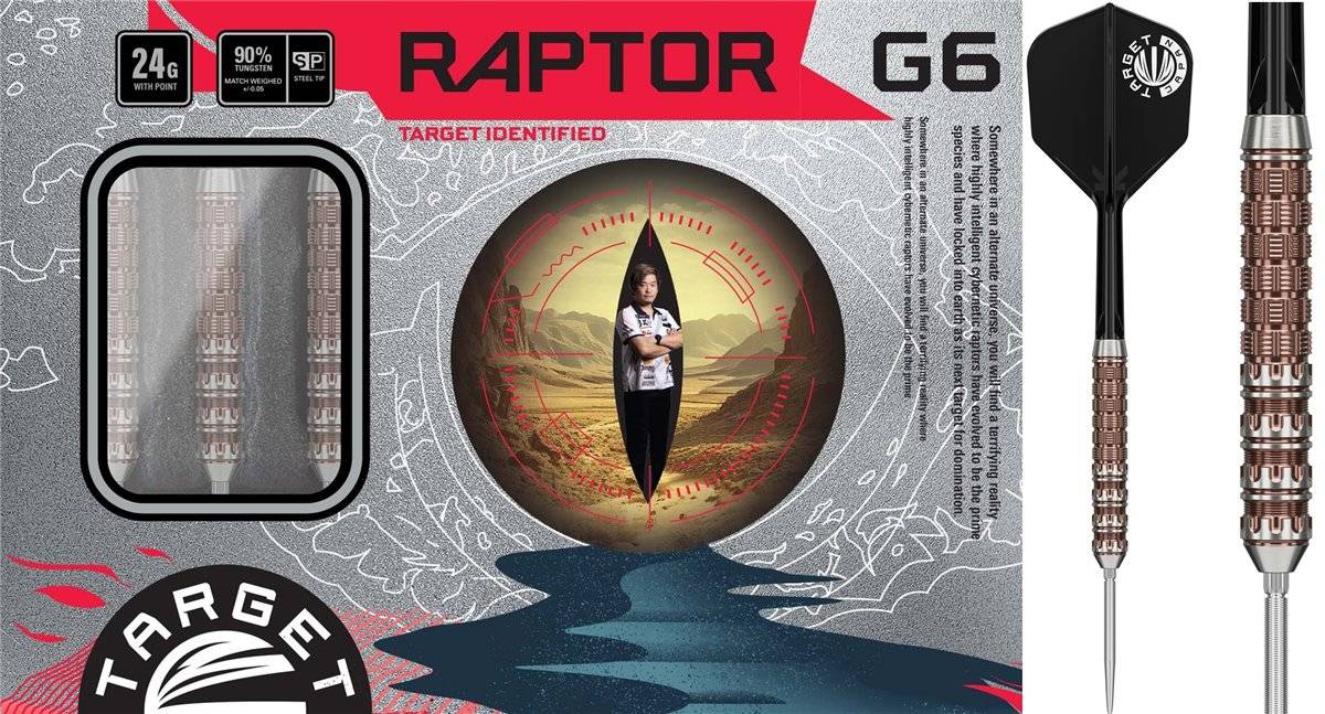 Target Prime Series Raptor Gen6 G6 90% Swiss Points Steeldarts 22