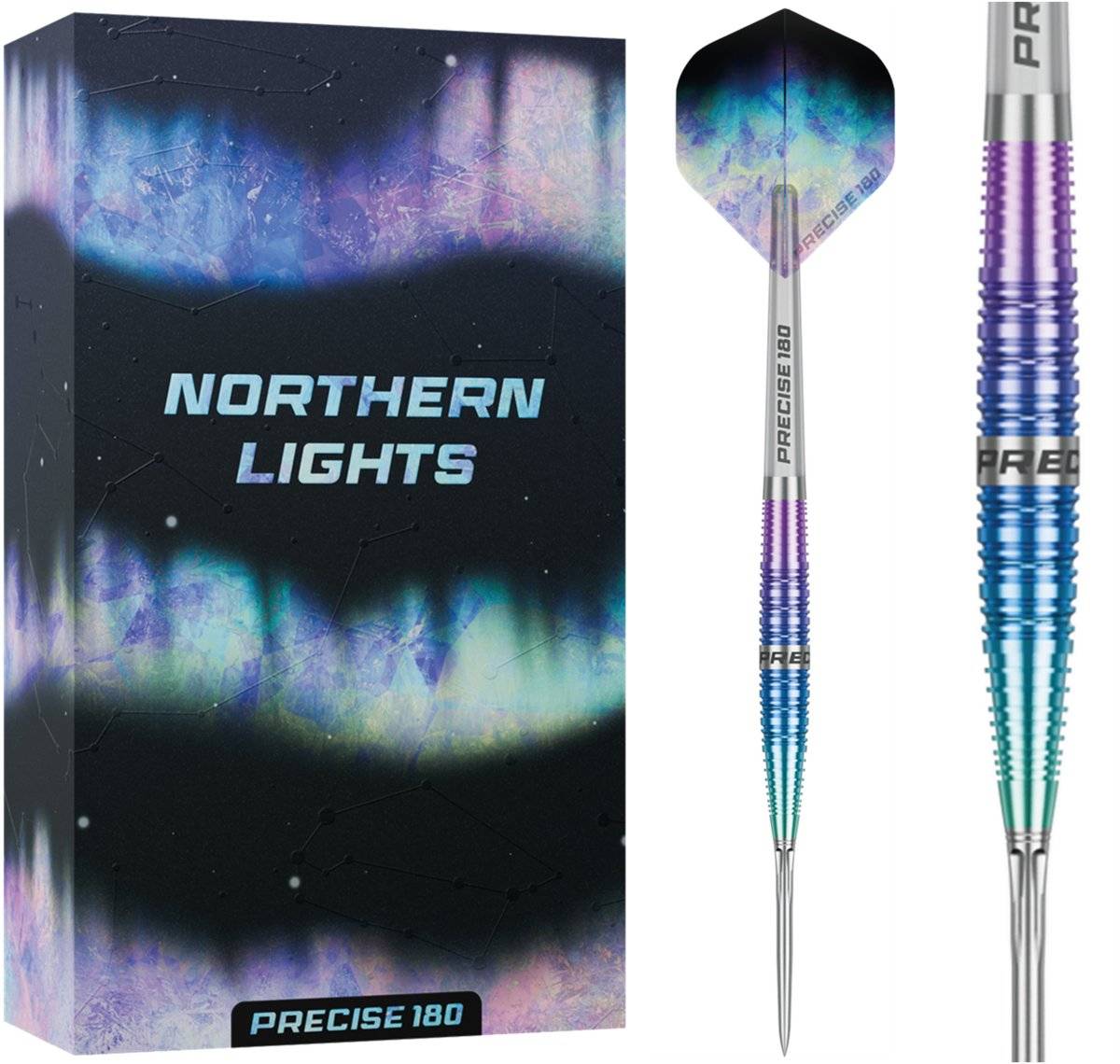 Precise180 Northern Lights 90% Steeldarts 22/24 Gramm Steeldarts
